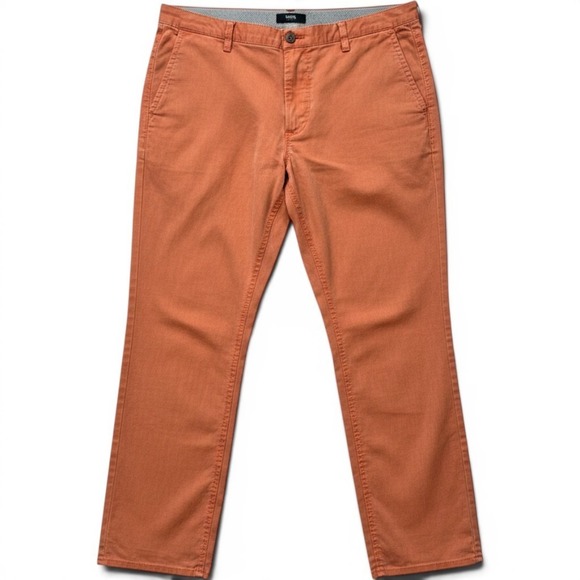 Hugo Boss Other - Hugo Boss Rice-1-W Mens Stretch Chinos Pinkish Reddish Coral Slim Fit Pants 38R